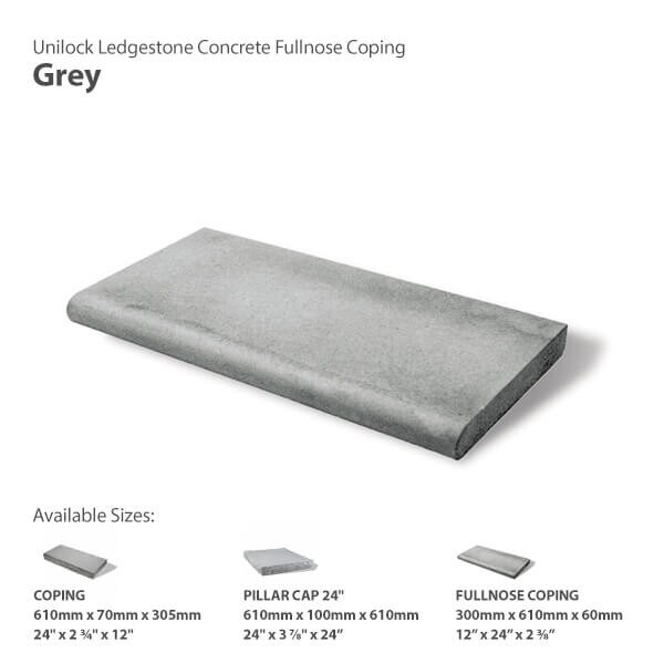 Unilock Ledgestone Grey Coping